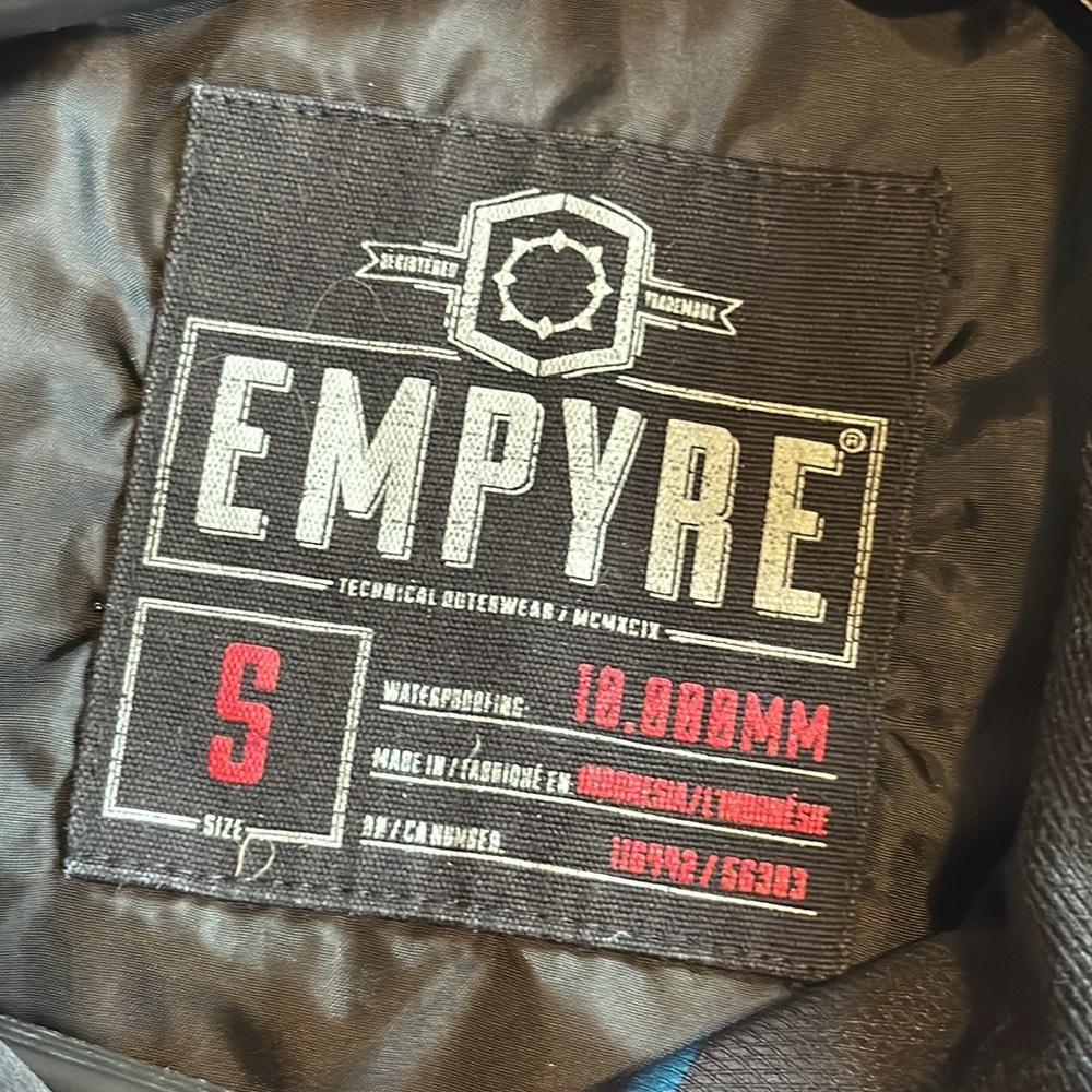 🦖 Empyre black and blue snowboarding jacket - Picture 3 of 9